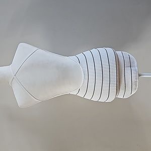 Open back mini striped dress